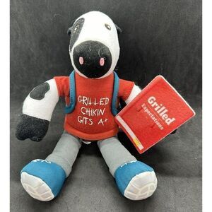Chick-fil-A Cow Plush Red Shirt Backpack Grilled Expectations